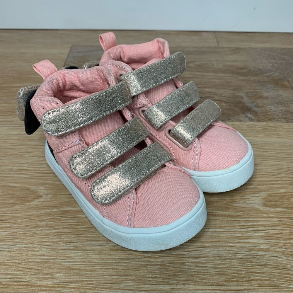 Baby GAP Disney Minnie Mouse Size 5 Pink High Top Sneakers